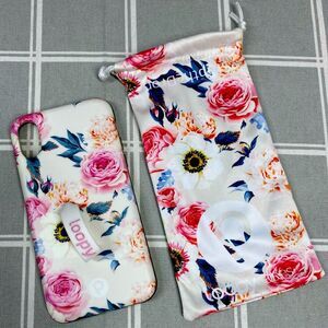 Loopy iPhone X iPhone 5.8” 2018 Beautiful Gardenia Floral Design Hardshell Case